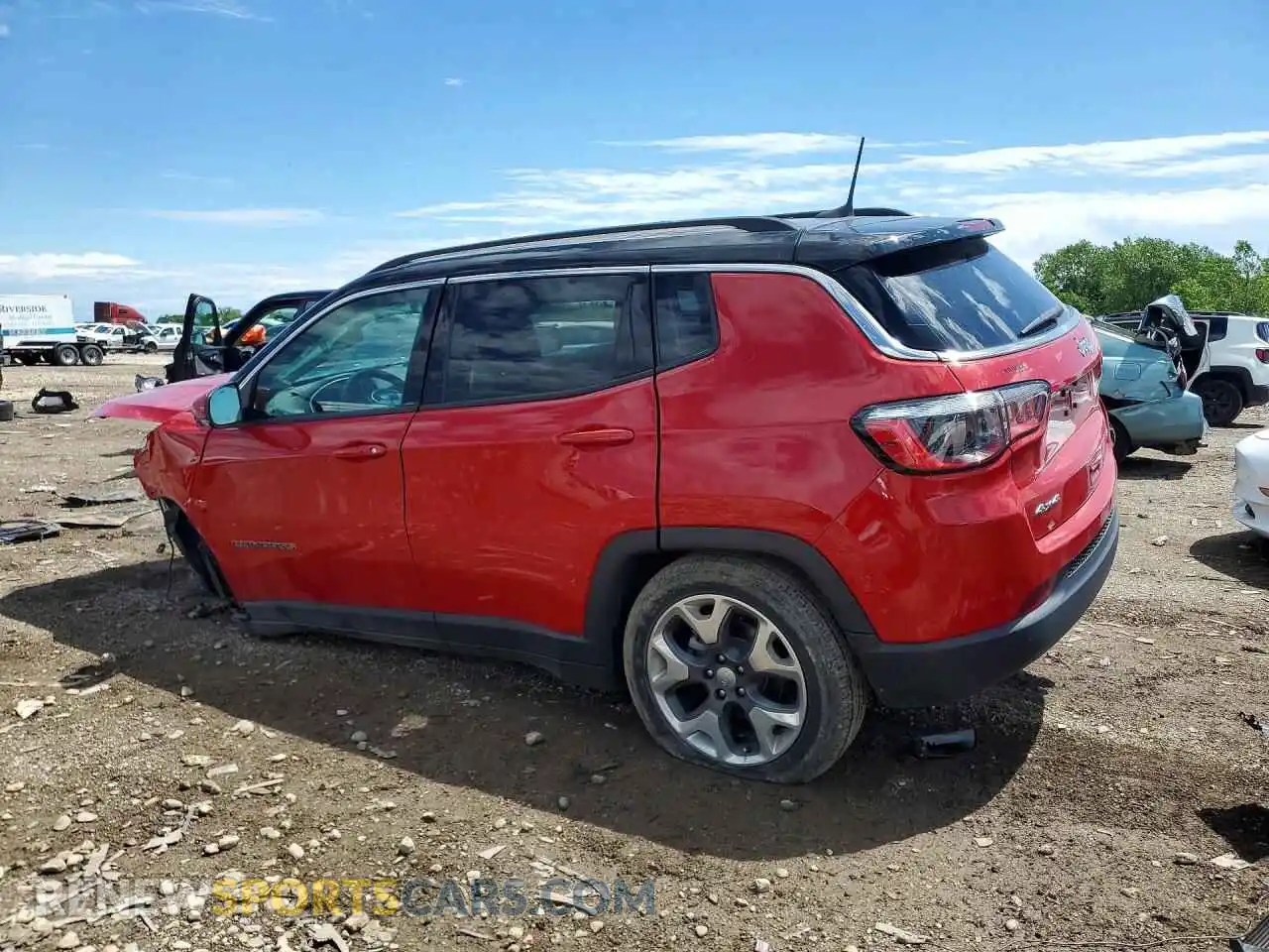 2 Photograph of a damaged car 3C4NJDCB7MT512581 JEEP COMPASS 2021