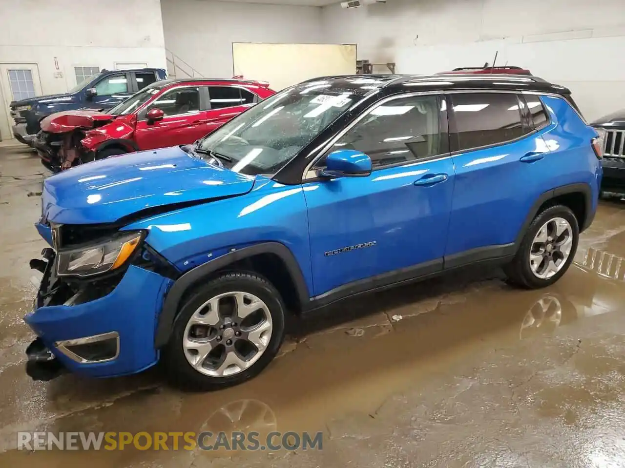 1 Photograph of a damaged car 3C4NJDCB7MT525542 JEEP COMPASS 2021