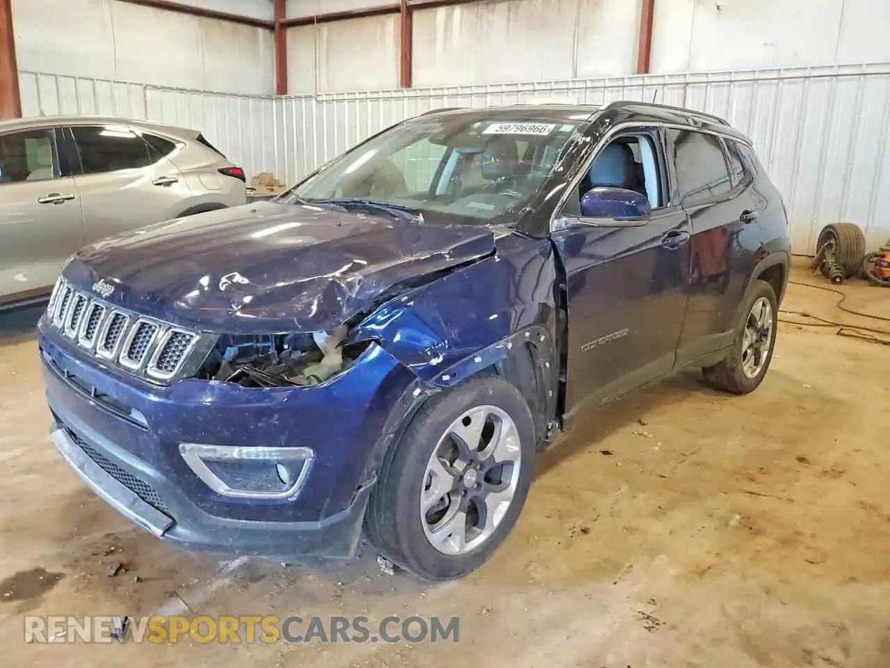 1 Photograph of a damaged car 3C4NJDCB7MT541269 JEEP COMPASS 2021