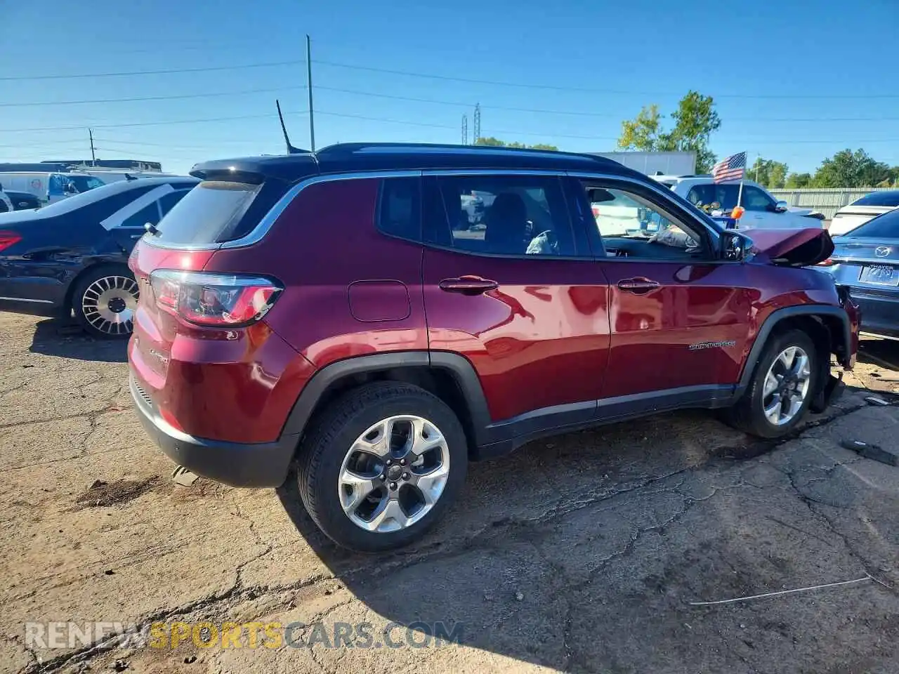 3 Photograph of a damaged car 3C4NJDCB8MT503050 JEEP COMPASS 2021