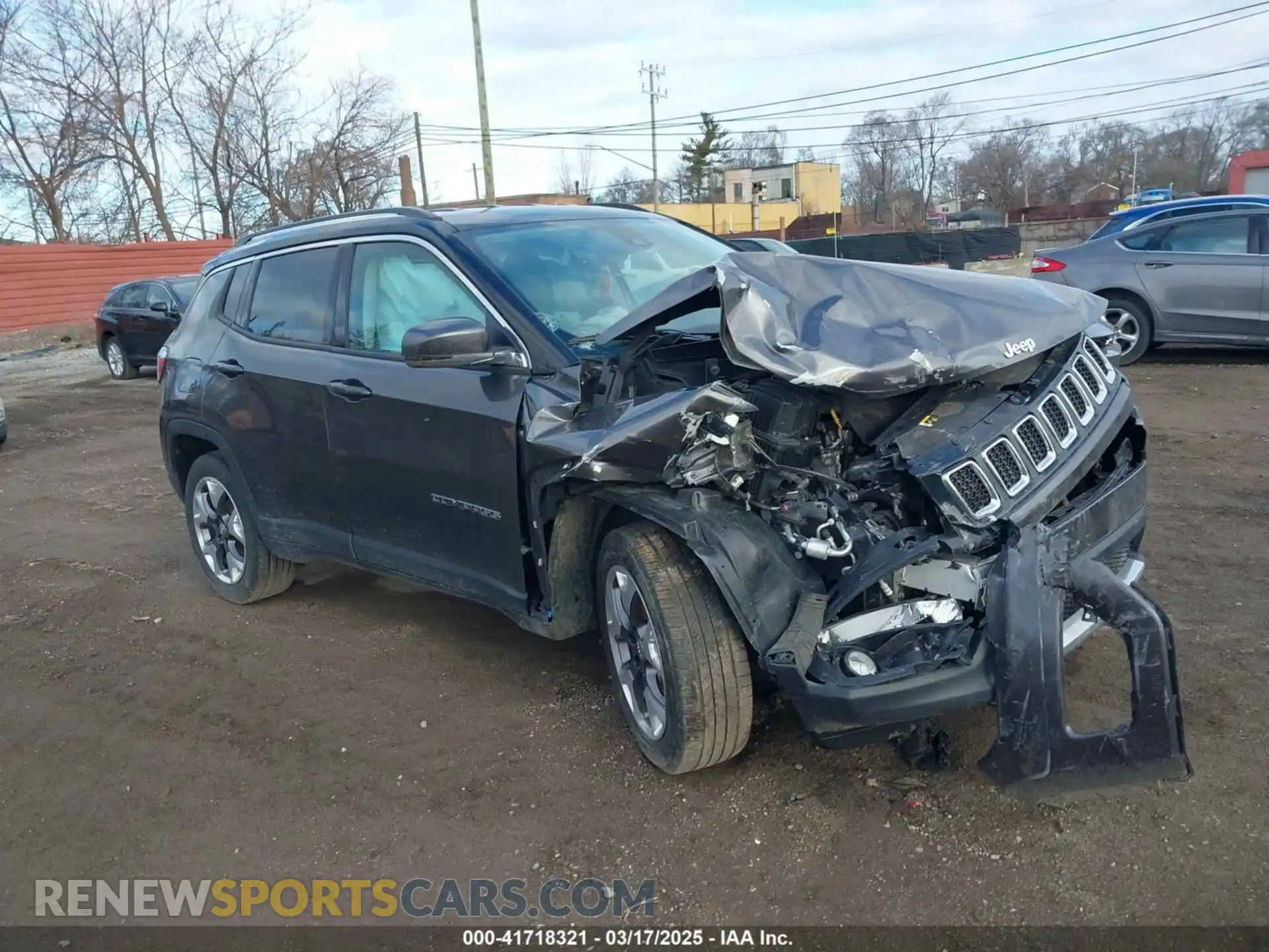 1 Photograph of a damaged car 3C4NJDCB8MT524299 JEEP COMPASS 2021