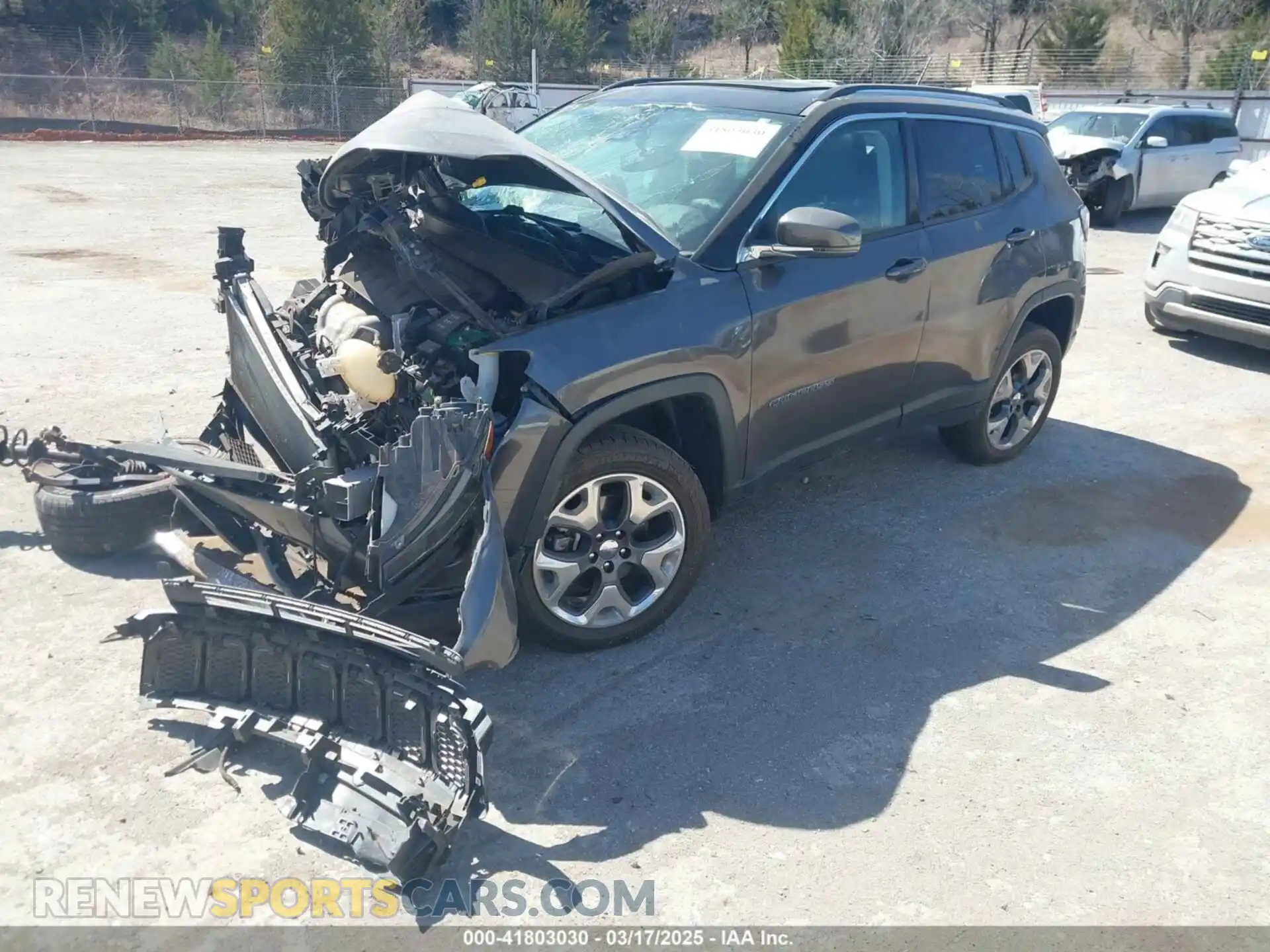 2 Photograph of a damaged car 3C4NJDCB8MT601544 JEEP COMPASS 2021