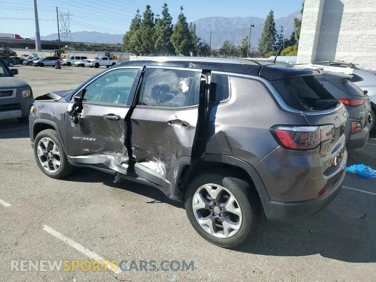 2 Photograph of a damaged car 3C4NJDCB8MT604413 JEEP COMPASS 2021
