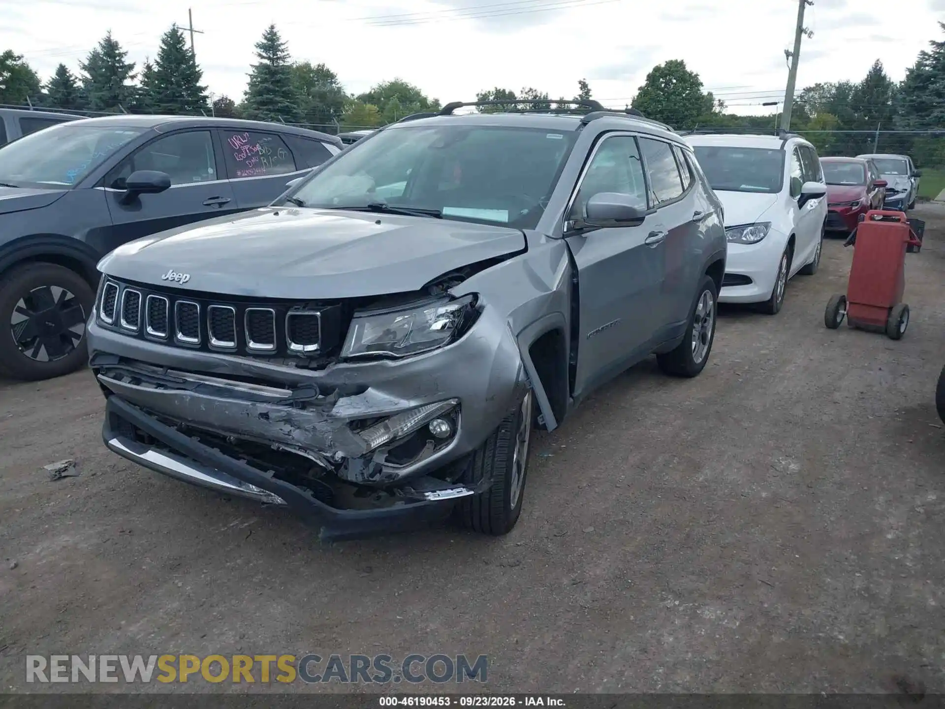2 fotografías del automóvil dañado 3C4NJDCB9MT520312 JEEP COMPASS 2021