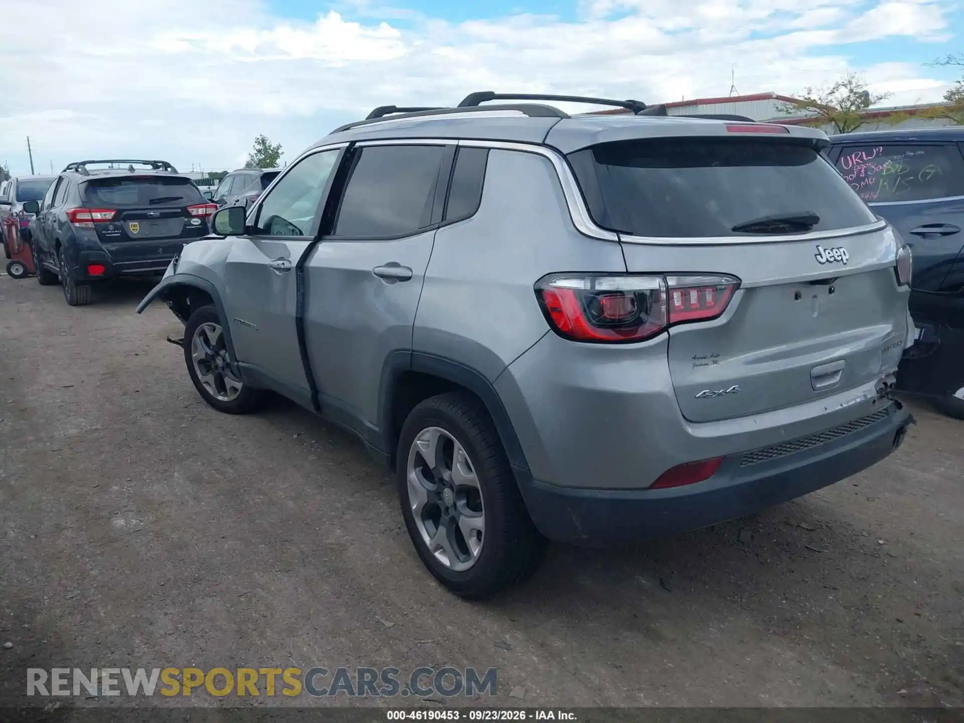 3 fotografías del automóvil dañado 3C4NJDCB9MT520312 JEEP COMPASS 2021