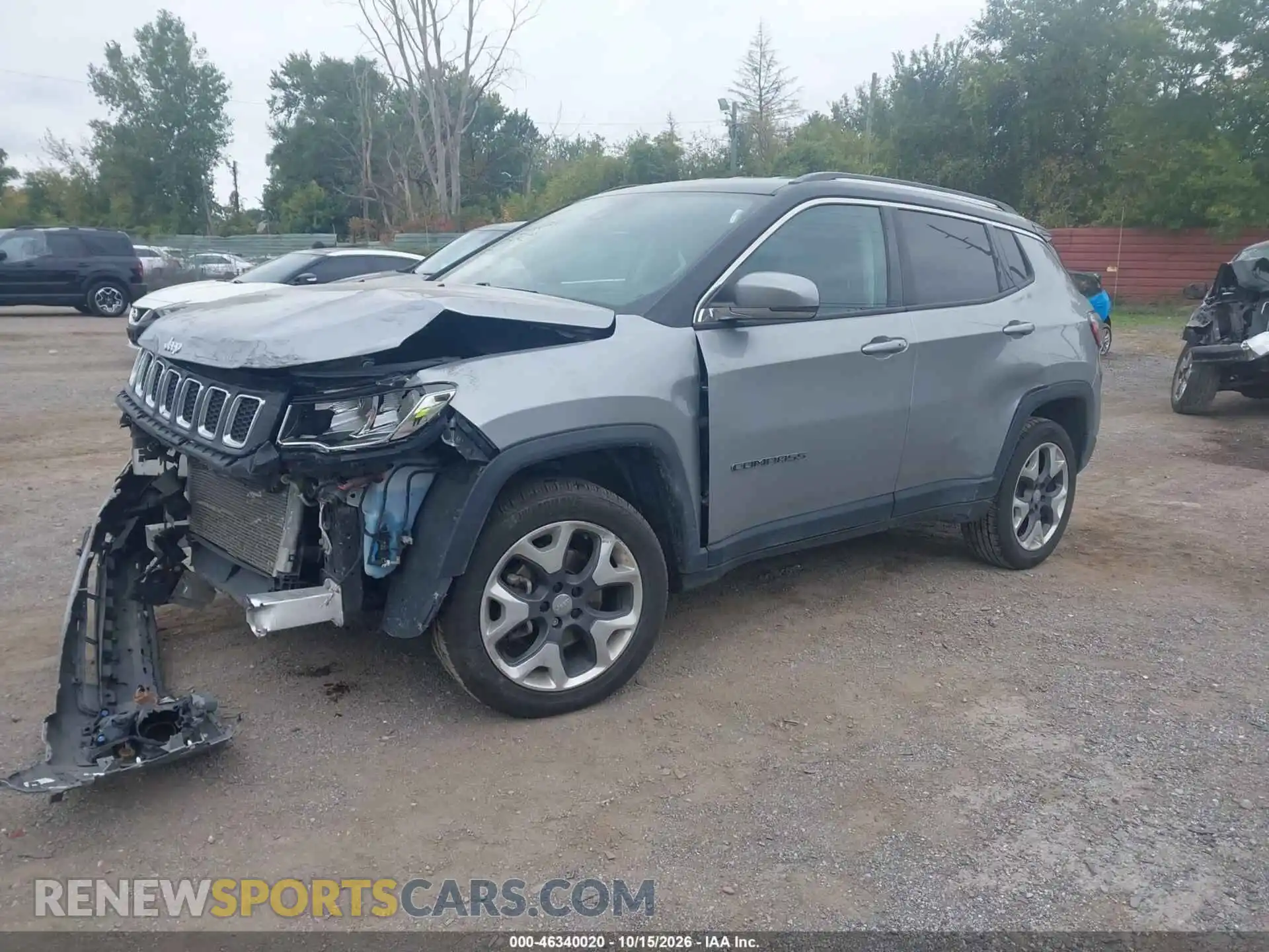 2 fotografías del automóvil dañado 3C4NJDCB9MT533559 JEEP COMPASS 2021