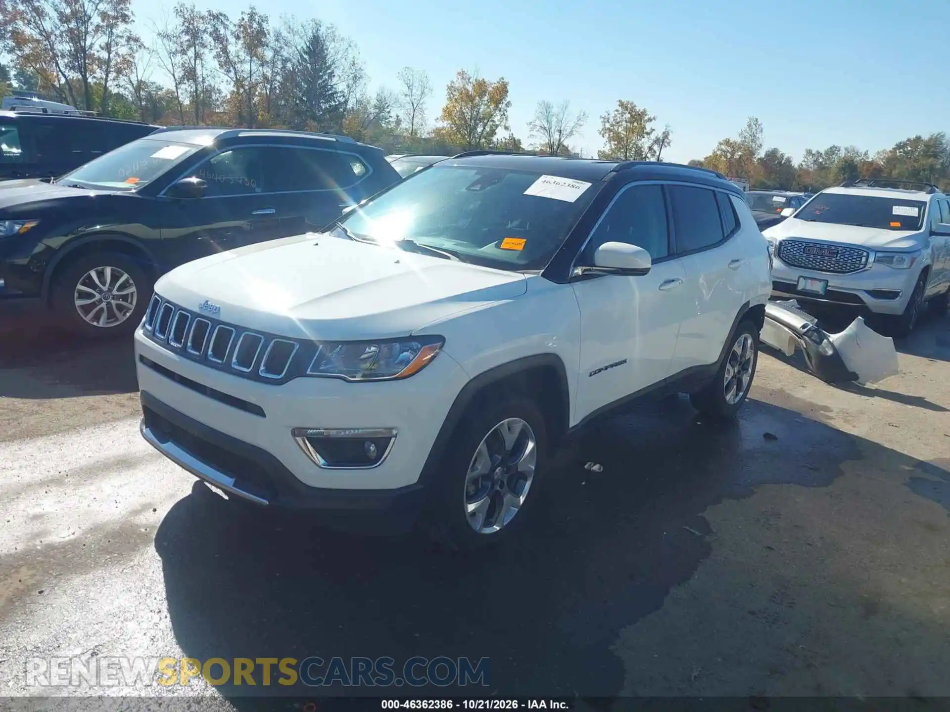 2 Photograph of a damaged car 3C4NJDCB9MT549793 JEEP COMPASS 2021
