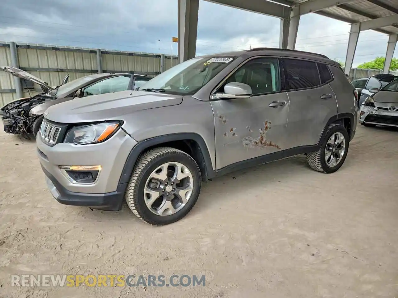 1 Photograph of a damaged car 3C4NJDCB9MT594524 JEEP COMPASS 2021
