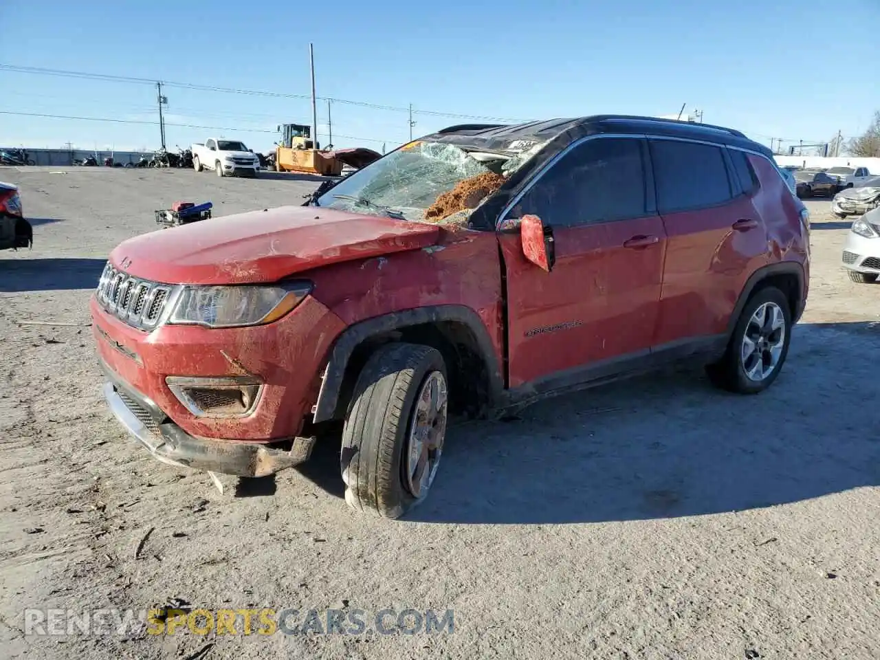 1 Photograph of a damaged car 3C4NJDCB9MT604467 JEEP COMPASS 2021