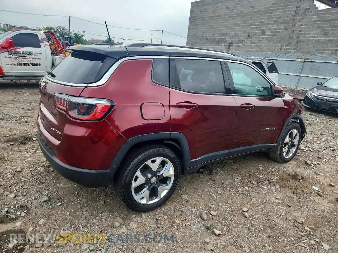 3 fotografías del automóvil dañado 3C4NJDCBXMT555604 JEEP COMPASS 2021