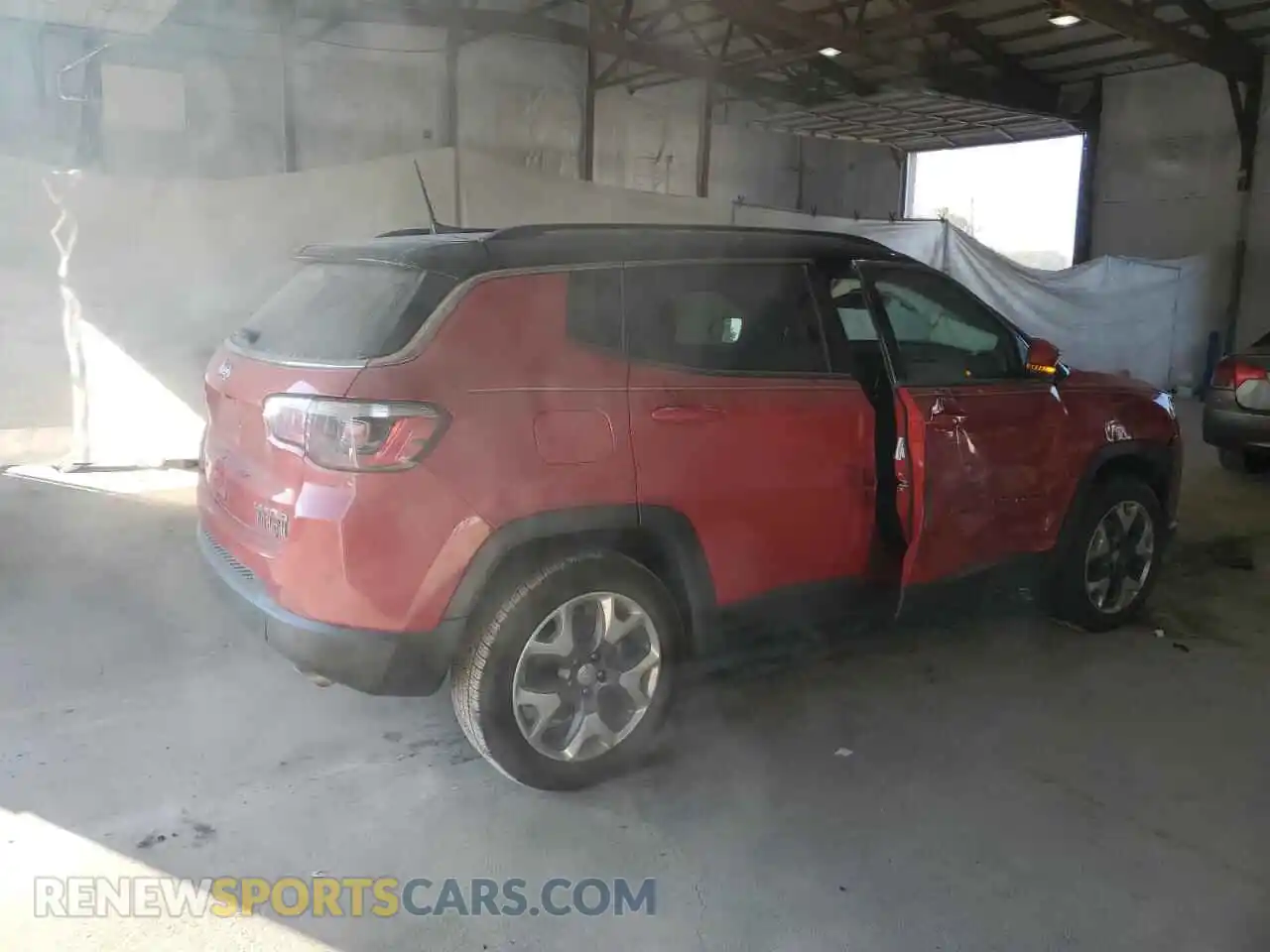 3 fotografías del automóvil dañado 3C4NJDCBXMT569695 JEEP COMPASS 2021