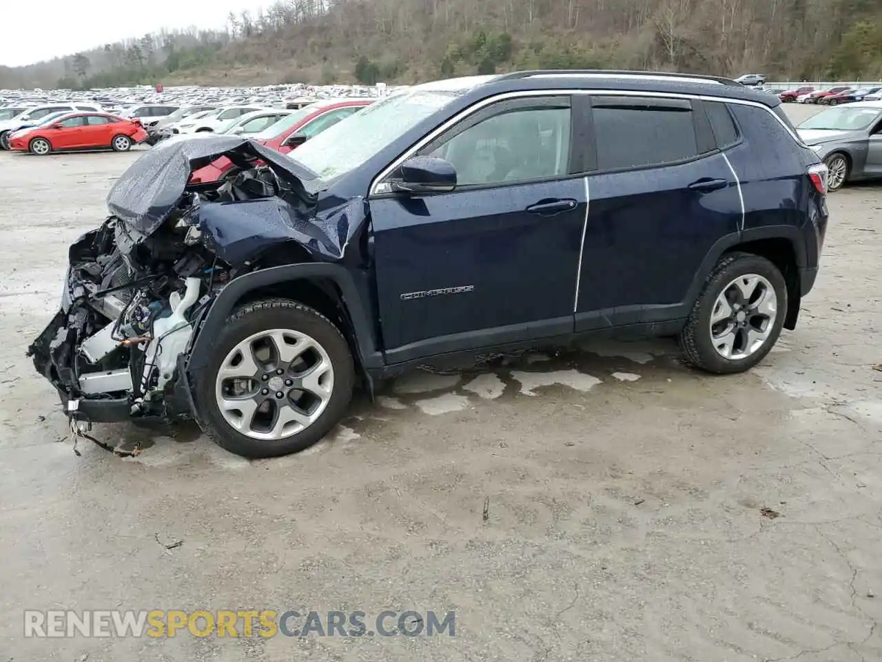 1 Photograph of a damaged car 3C4NJDCBXMT602906 JEEP COMPASS 2021