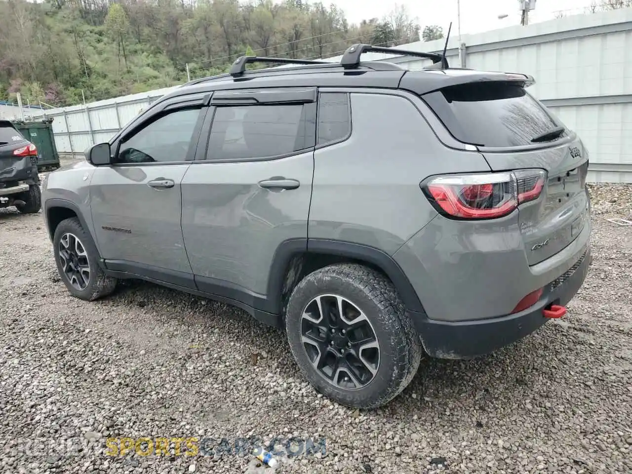 2 Photograph of a damaged car 3C4NJDDB2MT566157 JEEP COMPASS 2021