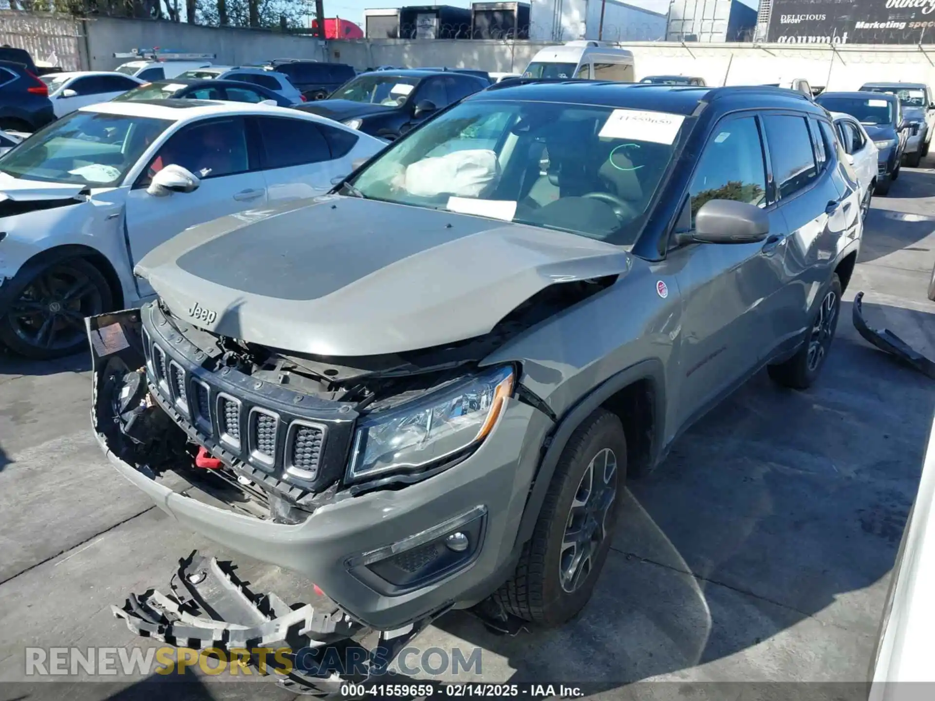 2 Photograph of a damaged car 3C4NJDDB2MT569544 JEEP COMPASS 2021