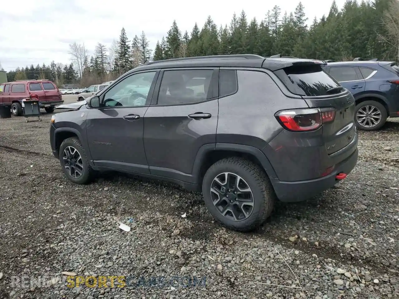 2 Photograph of a damaged car 3C4NJDDB6MT564914 JEEP COMPASS 2021