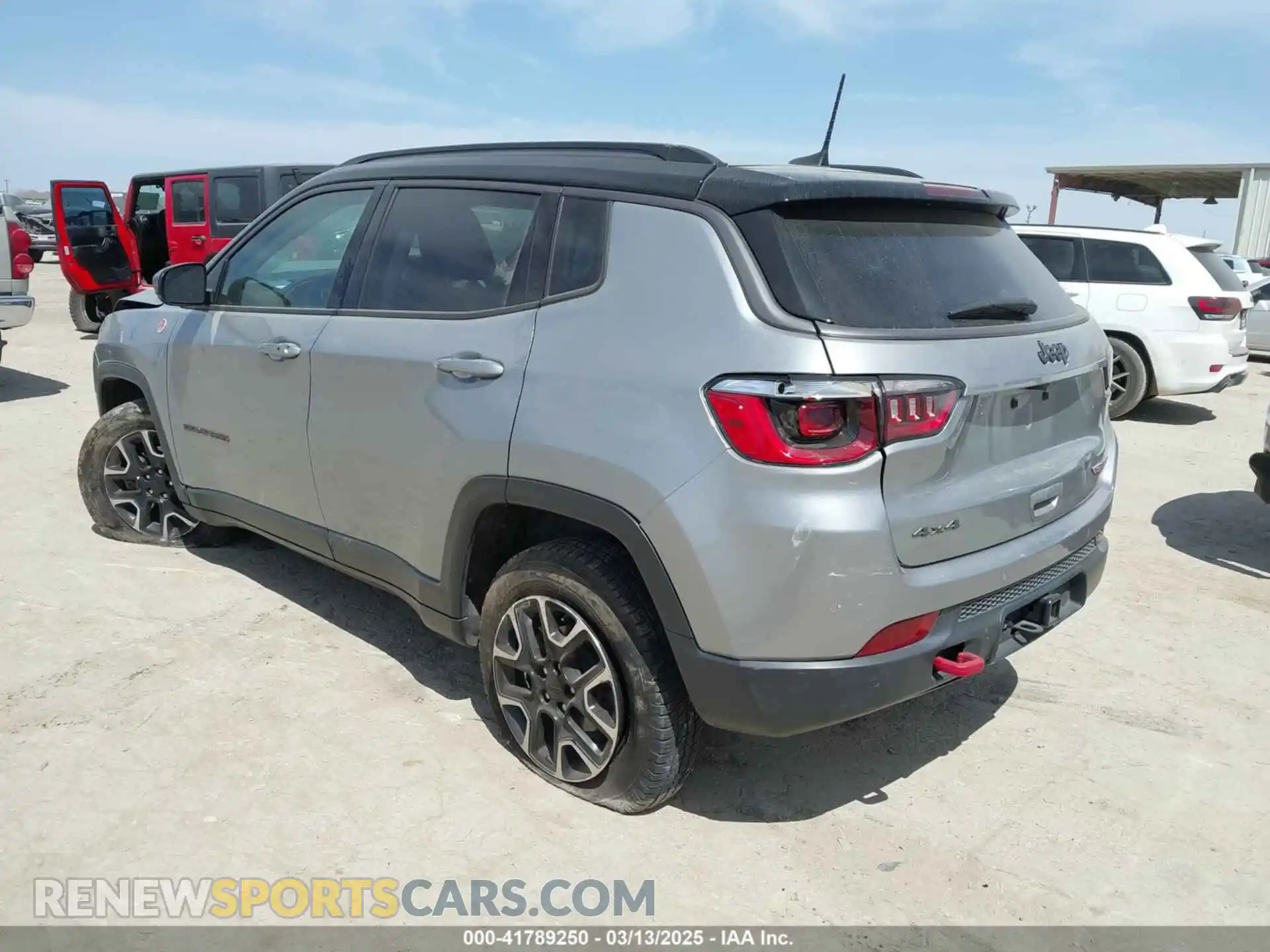 3 fotografías del automóvil dañado 3C4NJDDB9MT527131 JEEP COMPASS 2021