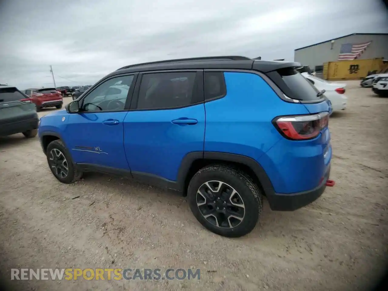 2 Photograph of a damaged car 3C4NJDDB9MT590052 JEEP COMPASS 2021