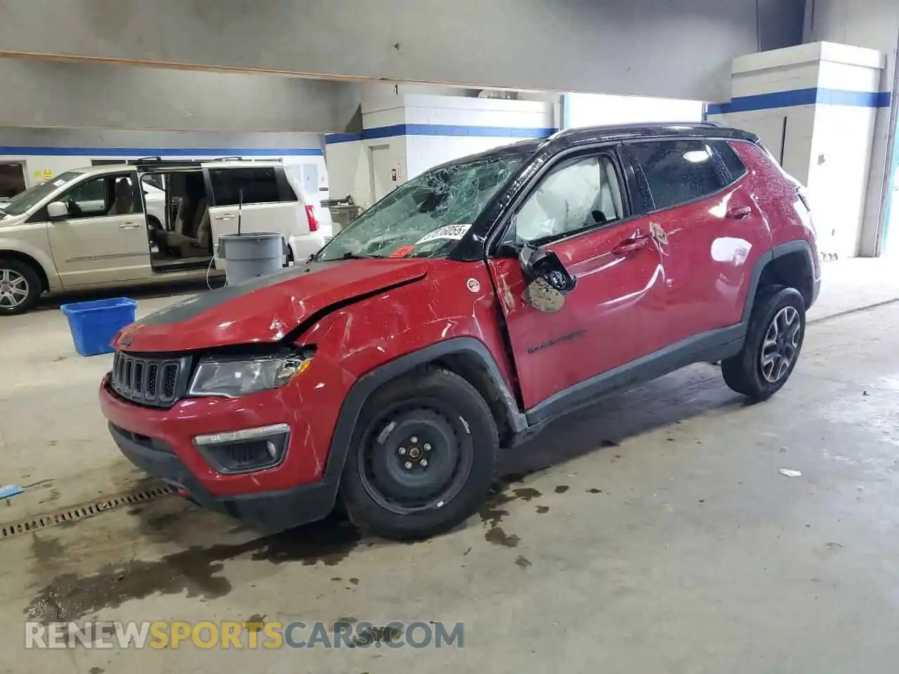 1 Photograph of a damaged car 3C4NJDDB9MT602796 JEEP COMPASS 2021