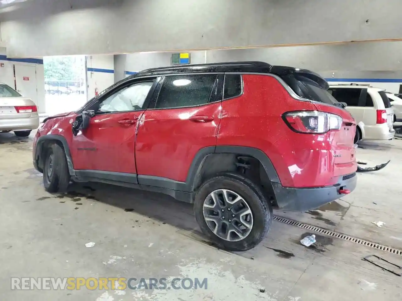 2 Photograph of a damaged car 3C4NJDDB9MT602796 JEEP COMPASS 2021