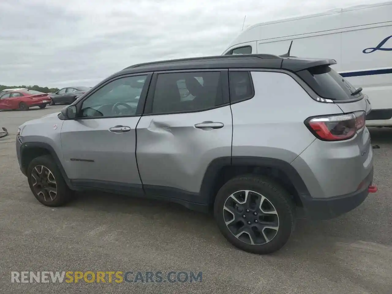 2 Photograph of a damaged car 3C4NJDDBXMT565063 JEEP COMPASS 2021