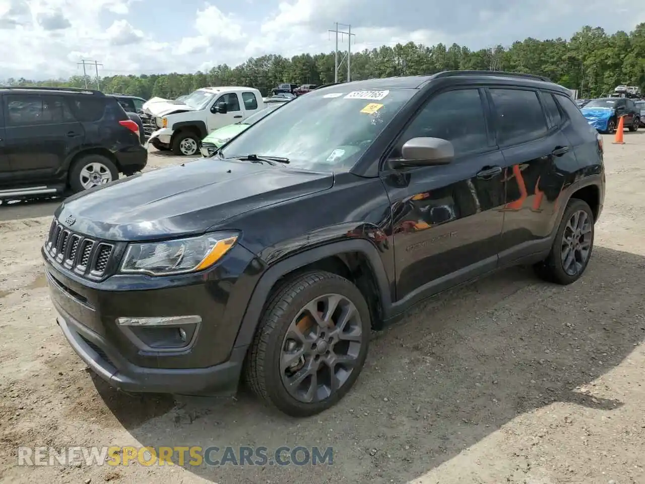 1 Photograph of a damaged car 3C4NJDEB0MT535553 JEEP COMPASS 2021