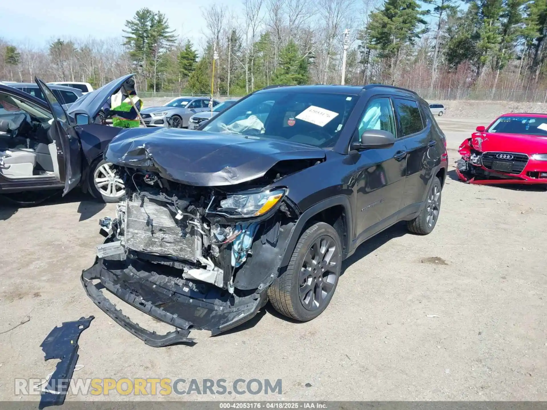 2 Photograph of a damaged car 3C4NJDEB1MT603763 JEEP COMPASS 2021