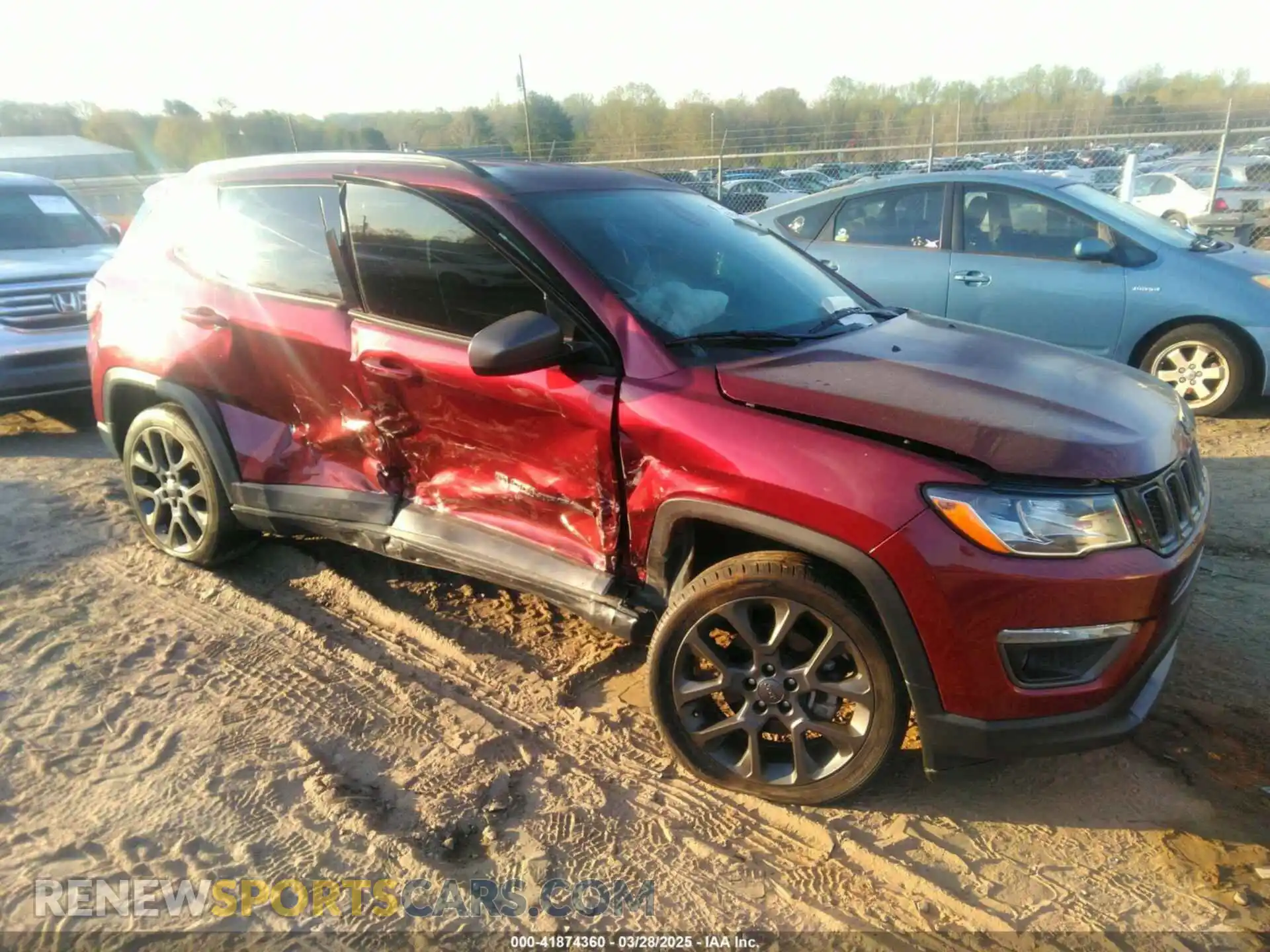 1 Photograph of a damaged car 3C4NJDEB2MT595656 JEEP COMPASS 2021