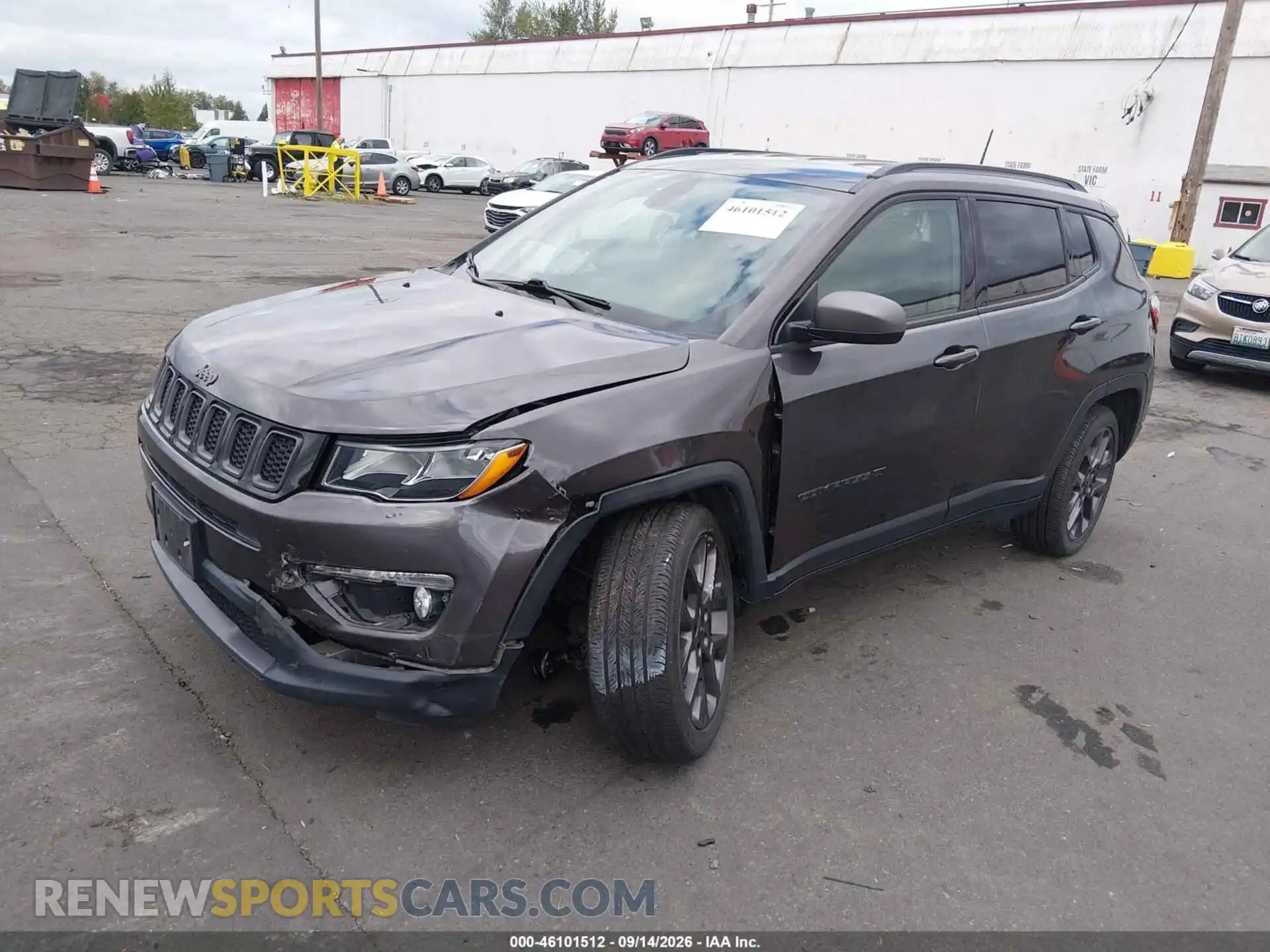 2 Photograph of a damaged car 3C4NJDEB3MT516737 JEEP COMPASS 2021