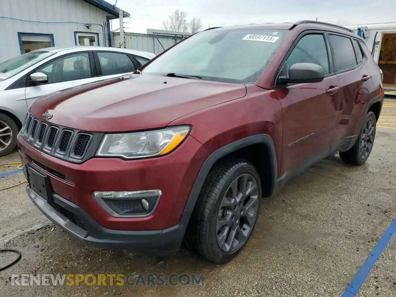 1 Photograph of a damaged car 3C4NJDEB3MT591924 JEEP COMPASS 2021