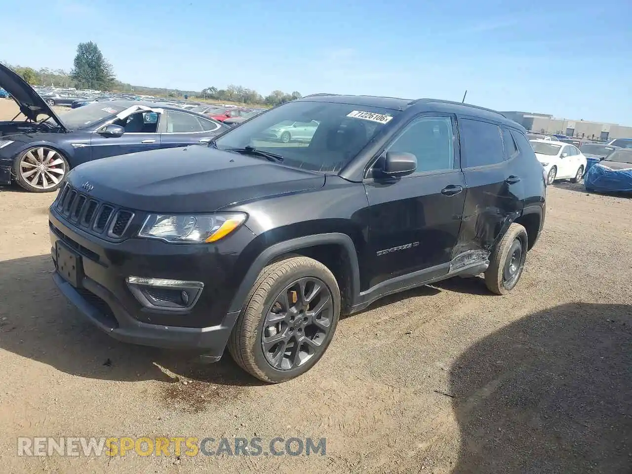 1 Photograph of a damaged car 3C4NJDEB4MT524555 JEEP COMPASS 2021