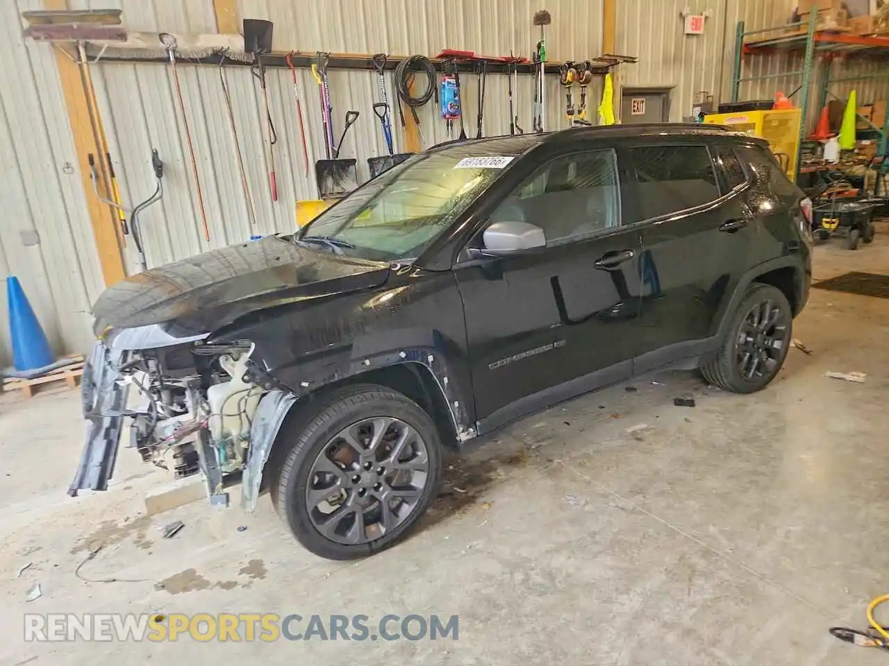 1 Photograph of a damaged car 3C4NJDEB7MT601645 JEEP COMPASS 2021