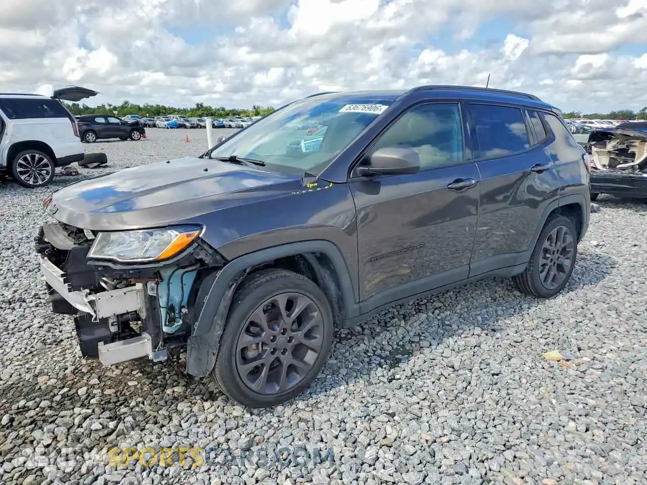 1 fotografías del automóvil dañado 3C4NJDEB9MT513793 JEEP COMPASS 2021