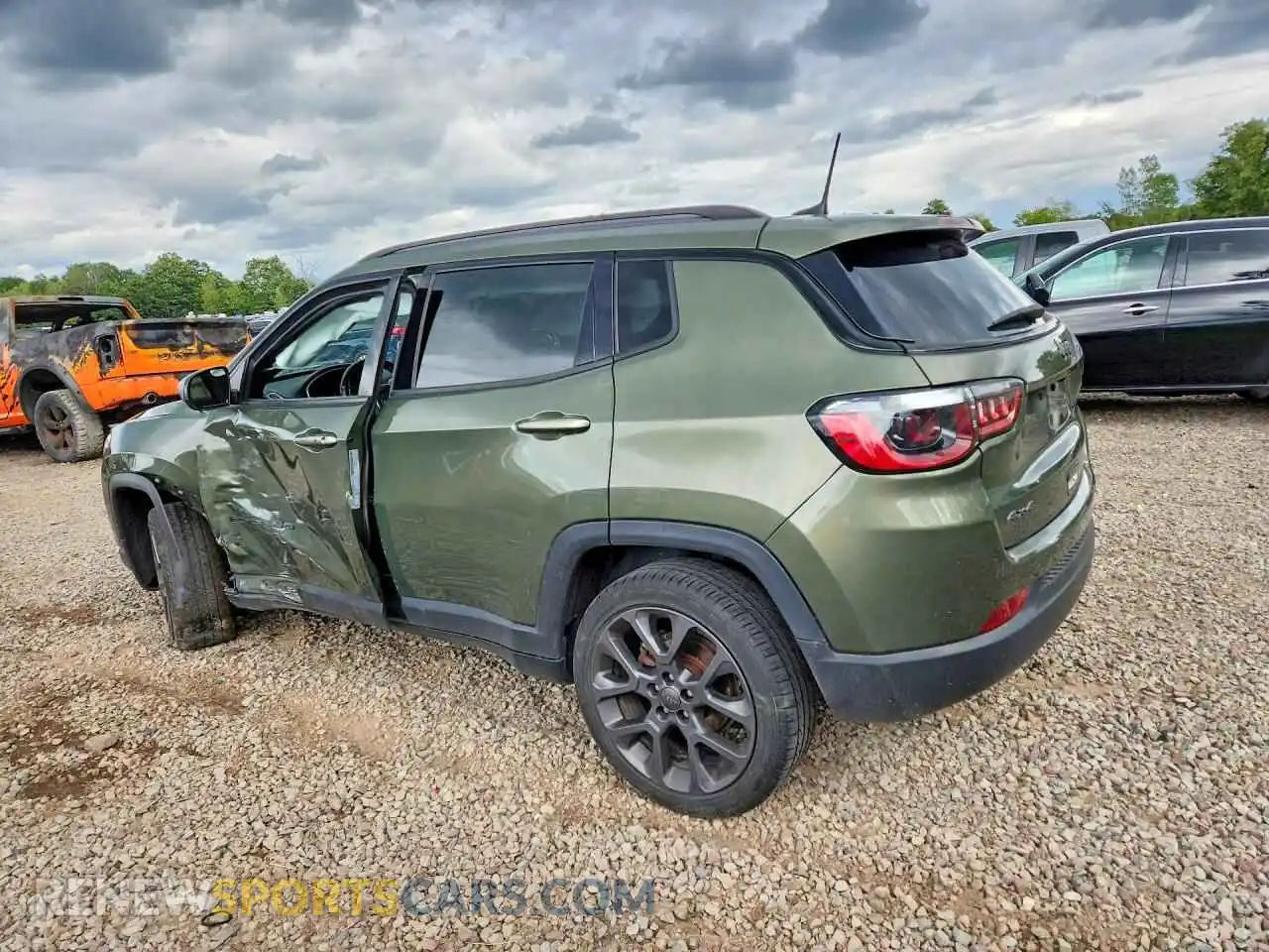 2 fotografías del automóvil dañado 3C4NJDEB9MT532537 JEEP COMPASS 2021