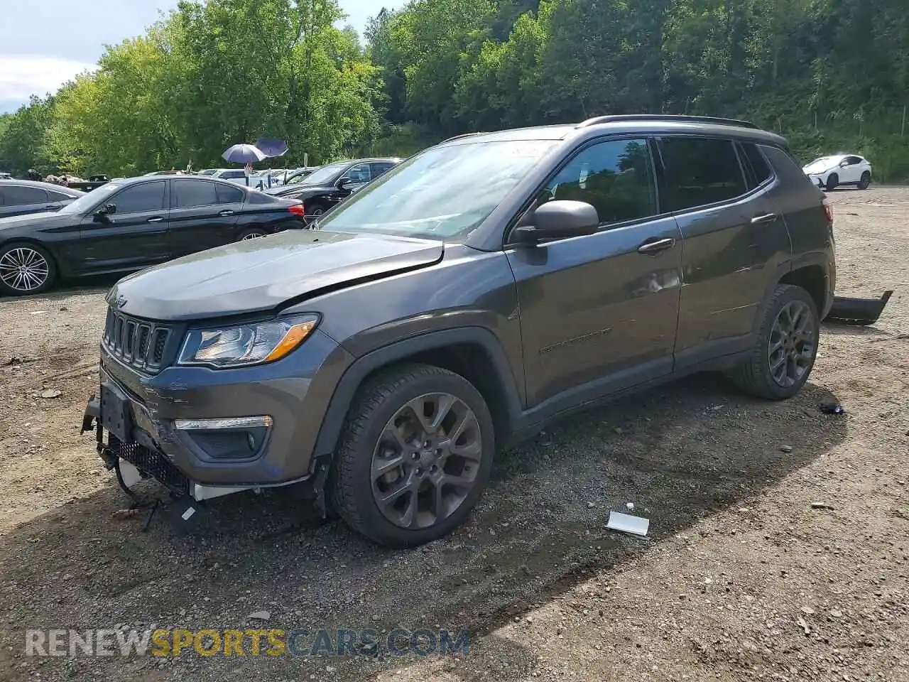 1 Photograph of a damaged car 3C4NJDEB9MT568938 JEEP COMPASS 2021