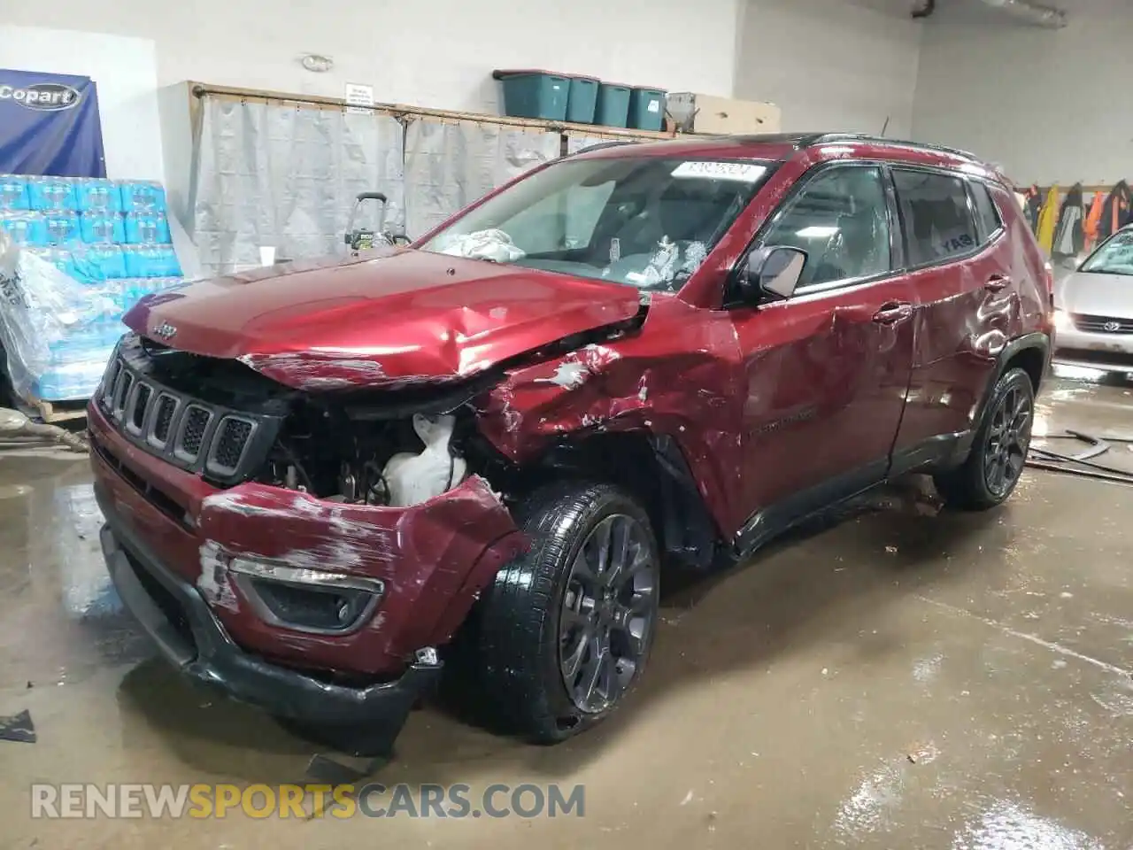 1 Photograph of a damaged car 3C4NJDEB9MT595010 JEEP COMPASS 2021