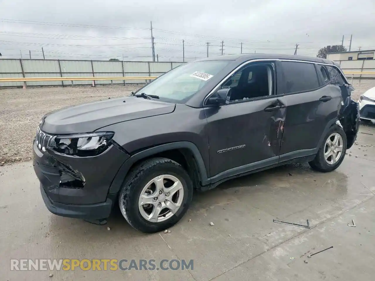 1 Photograph of a damaged car 3C4NJCAB2NT167961 JEEP COMPASS 2022
