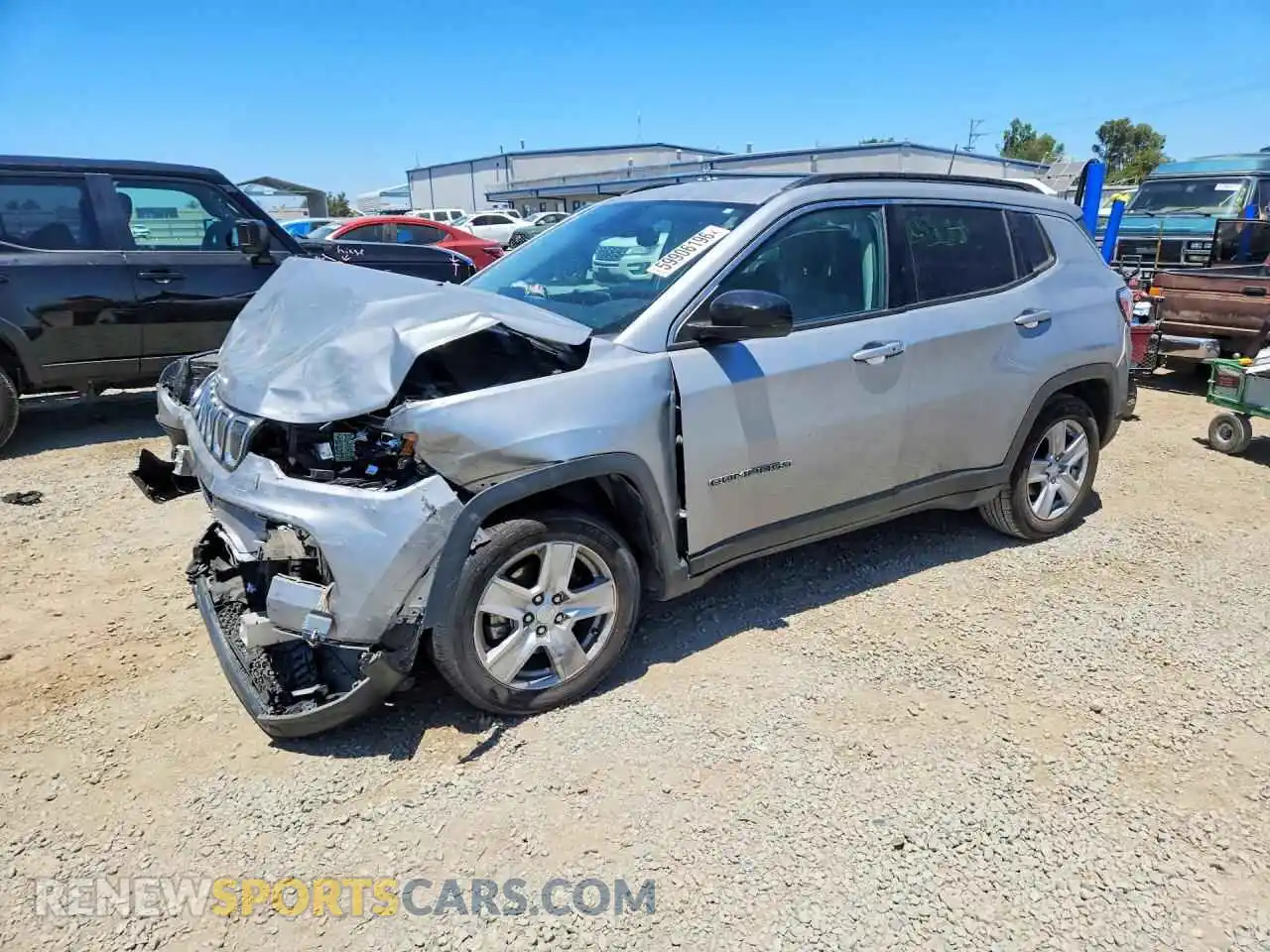 1 Photograph of a damaged car 3C4NJCBB0NT218503 JEEP COMPASS 2022