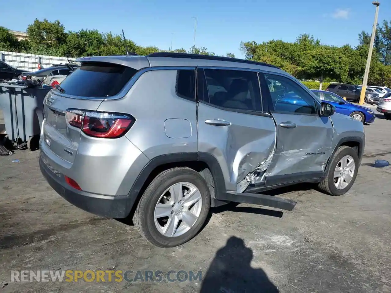 3 fotografías del automóvil dañado 3C4NJCBB0NT234894 JEEP COMPASS 2022