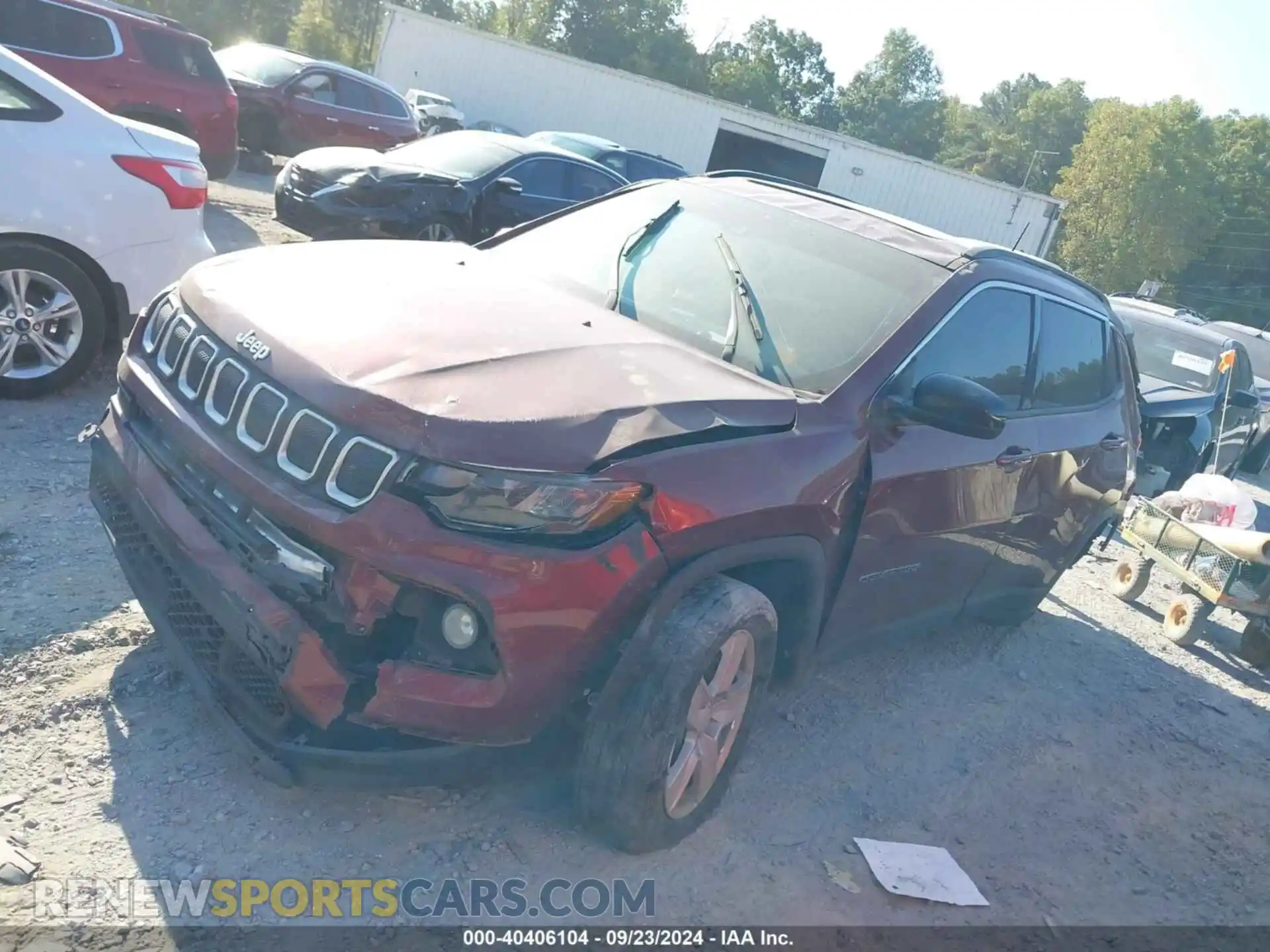 2 Photograph of a damaged car 3C4NJCBB4NT109459 JEEP COMPASS 2022