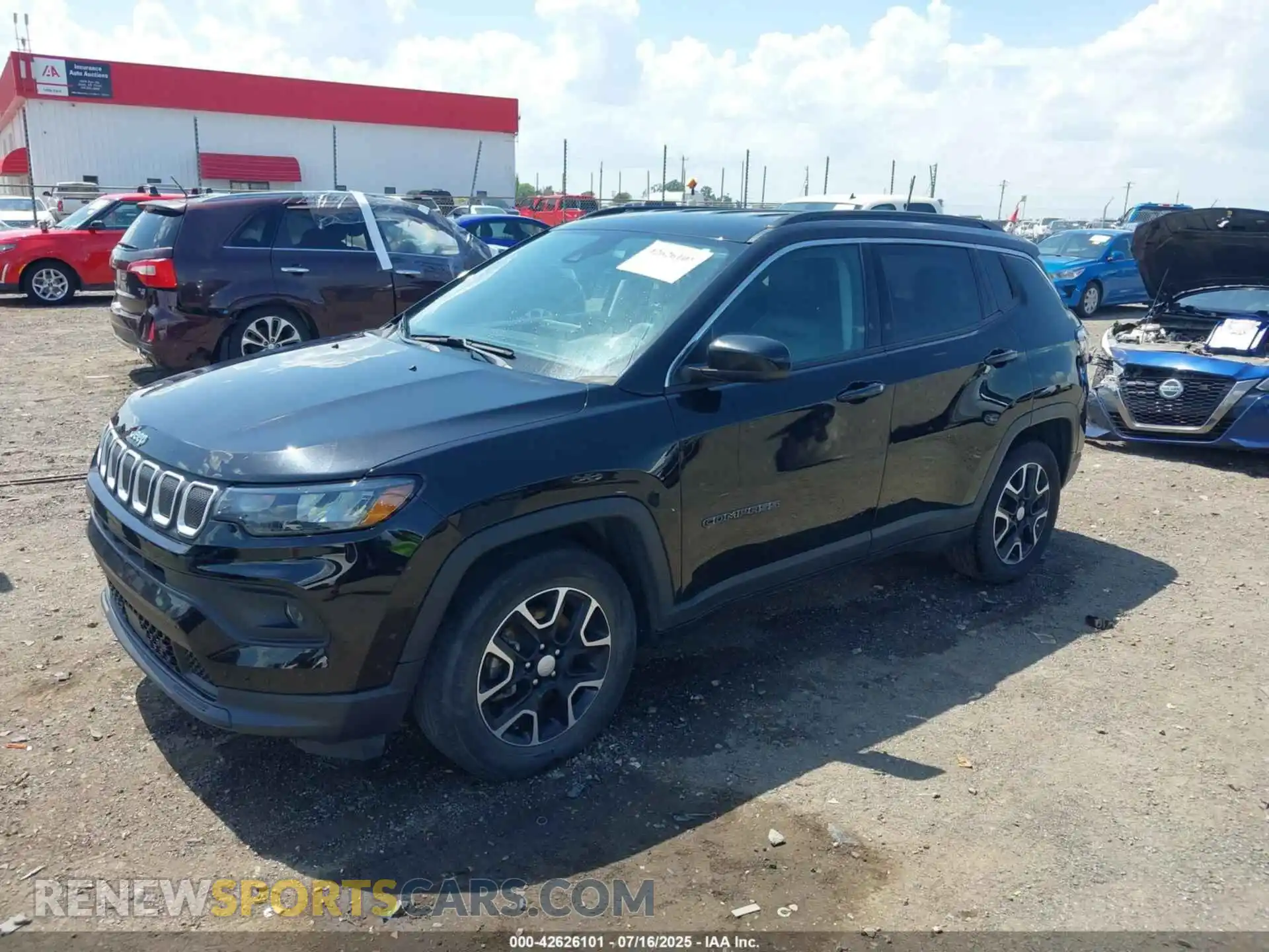 2 Photograph of a damaged car 3C4NJCBB6NT137361 JEEP COMPASS 2022