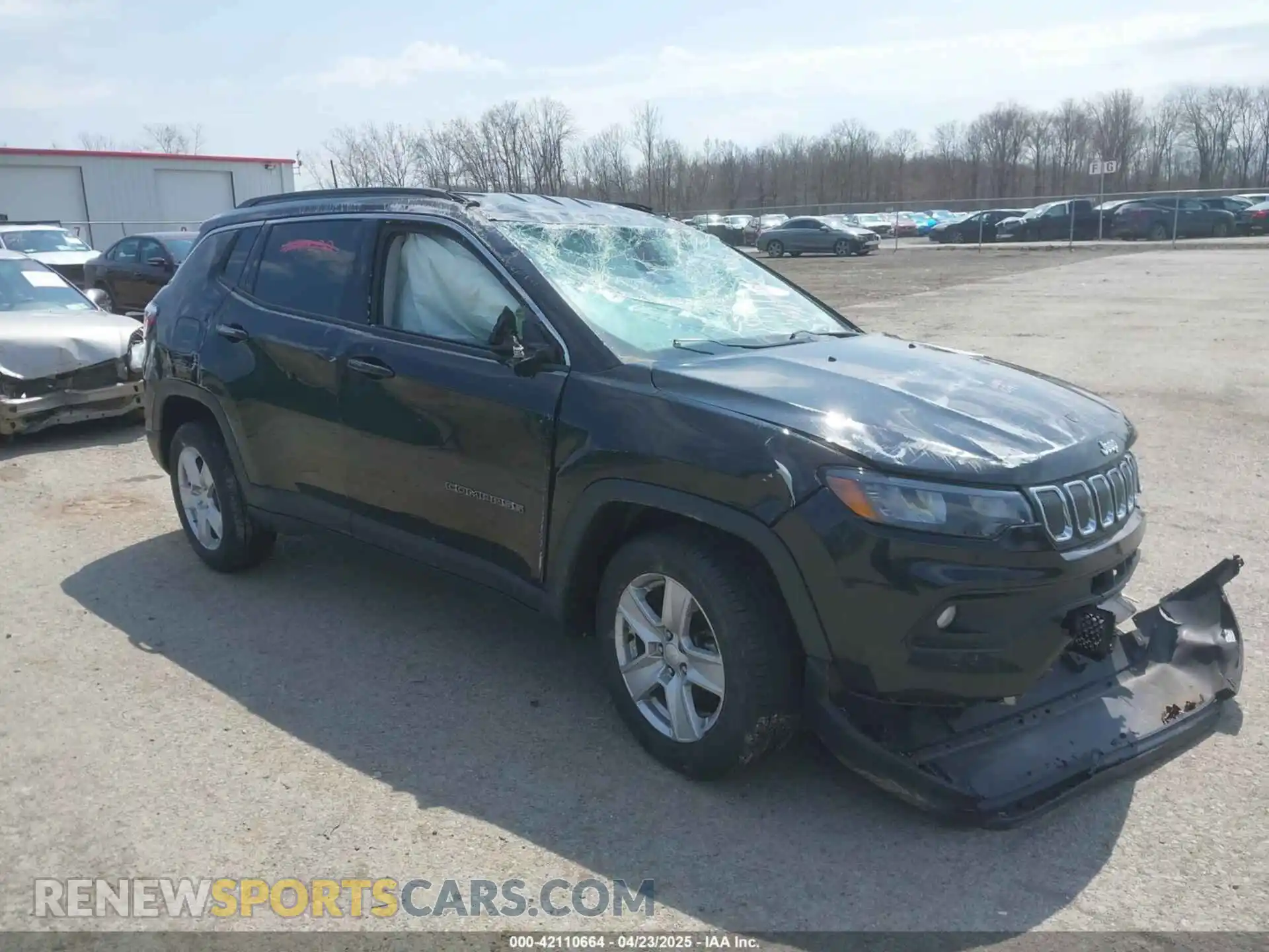 1 Photograph of a damaged car 3C4NJCBB6NT229649 JEEP COMPASS 2022