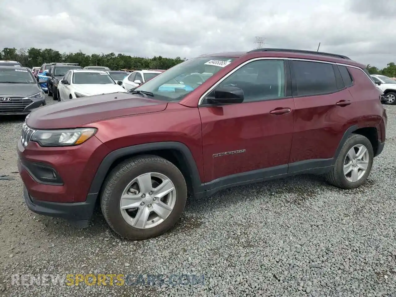 1 Photograph of a damaged car 3C4NJCBB7NT213430 JEEP COMPASS 2022