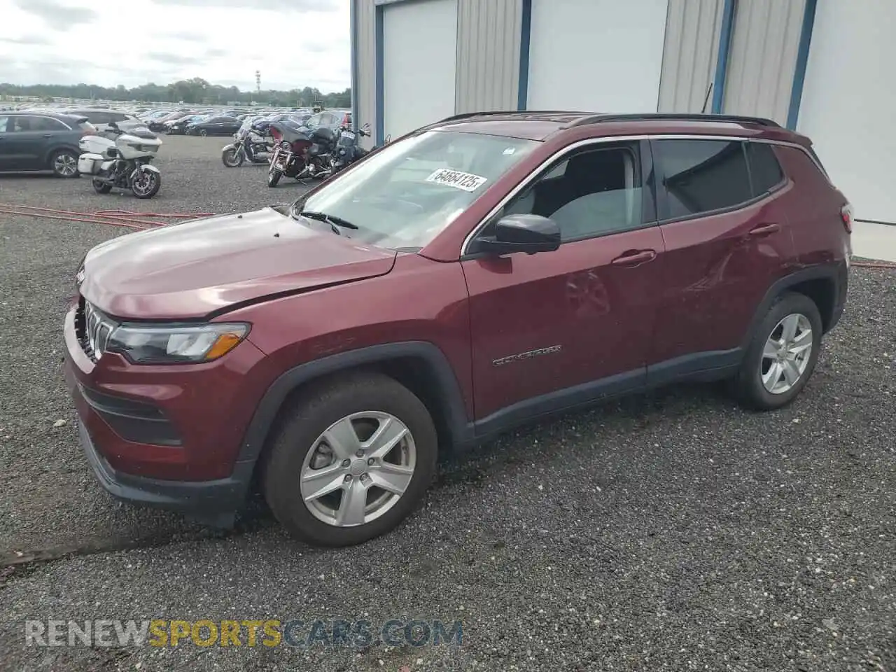 1 Photograph of a damaged car 3C4NJCBB8NT138804 JEEP COMPASS 2022