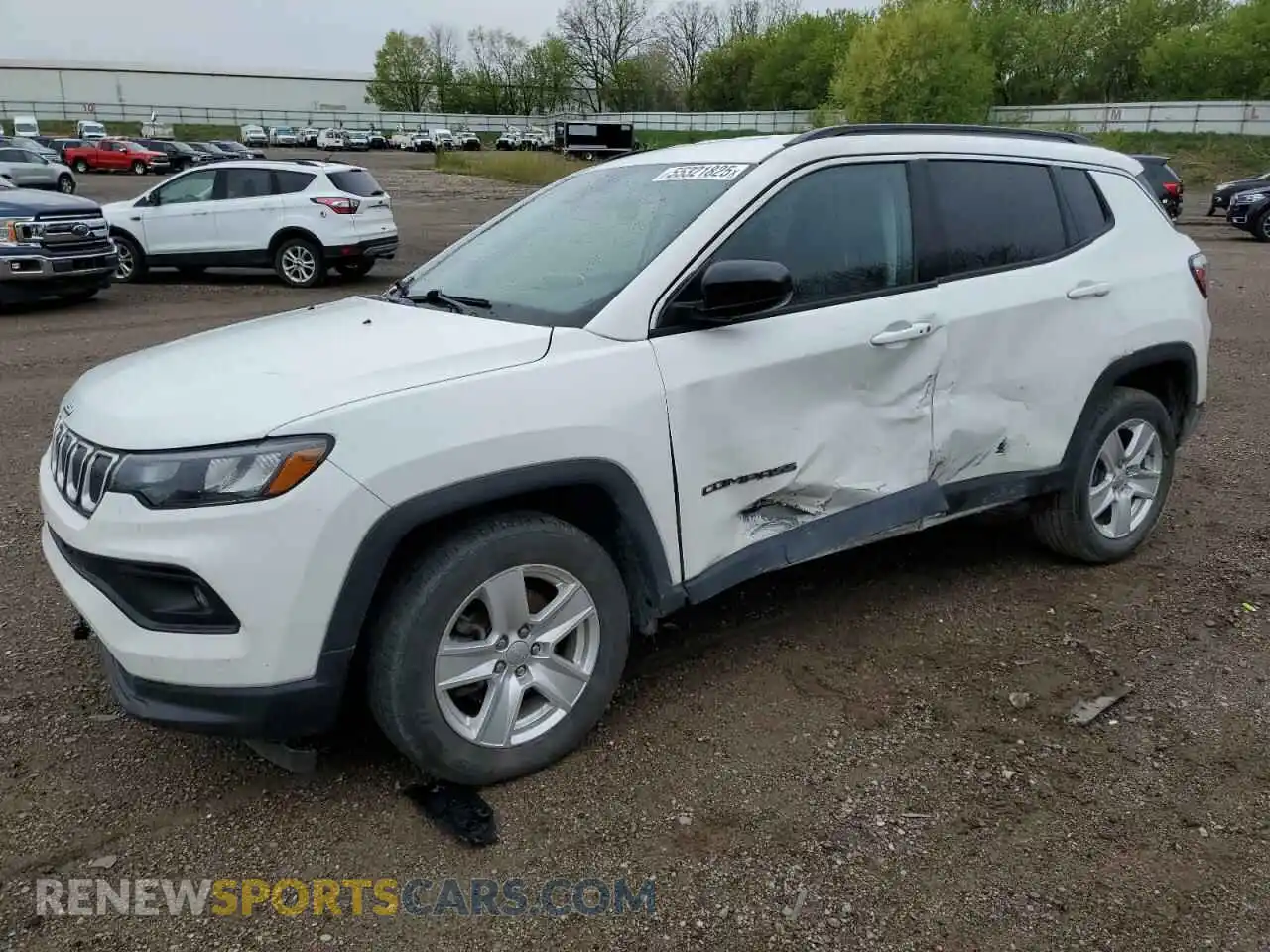 1 Photograph of a damaged car 3C4NJCBB8NT156266 JEEP COMPASS 2022