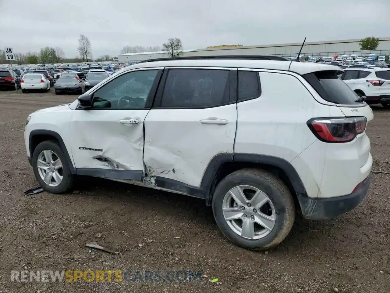 2 Photograph of a damaged car 3C4NJCBB8NT156266 JEEP COMPASS 2022
