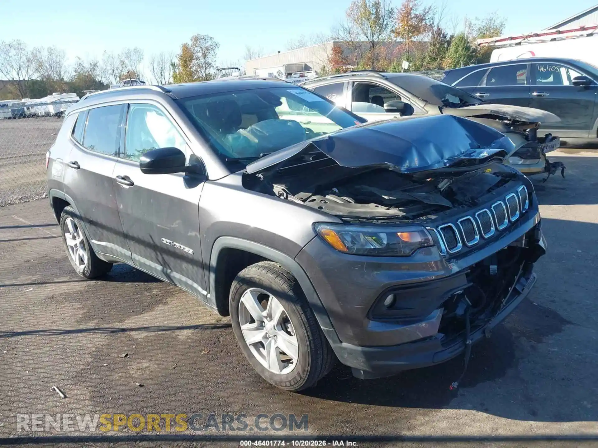 1 Photograph of a damaged car 3C4NJCBB8NT192880 JEEP COMPASS 2022