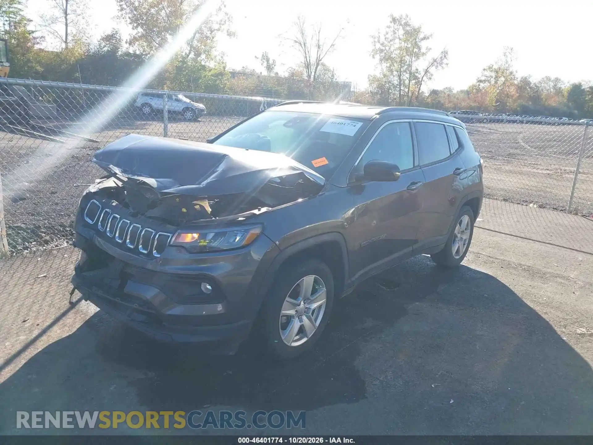2 Photograph of a damaged car 3C4NJCBB8NT192880 JEEP COMPASS 2022