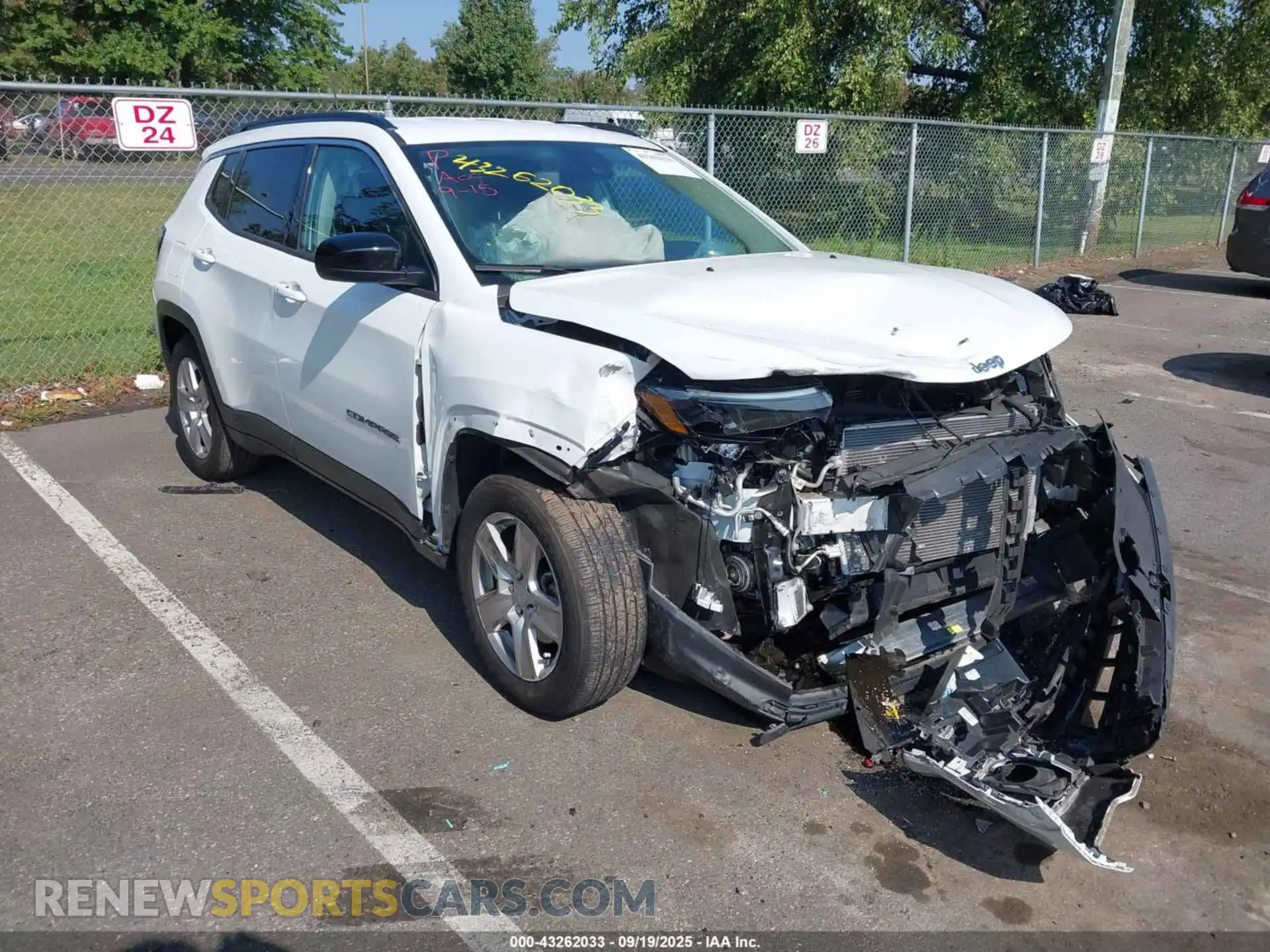 1 fotografías del automóvil dañado 3C4NJCBB8NT198467 JEEP COMPASS 2022