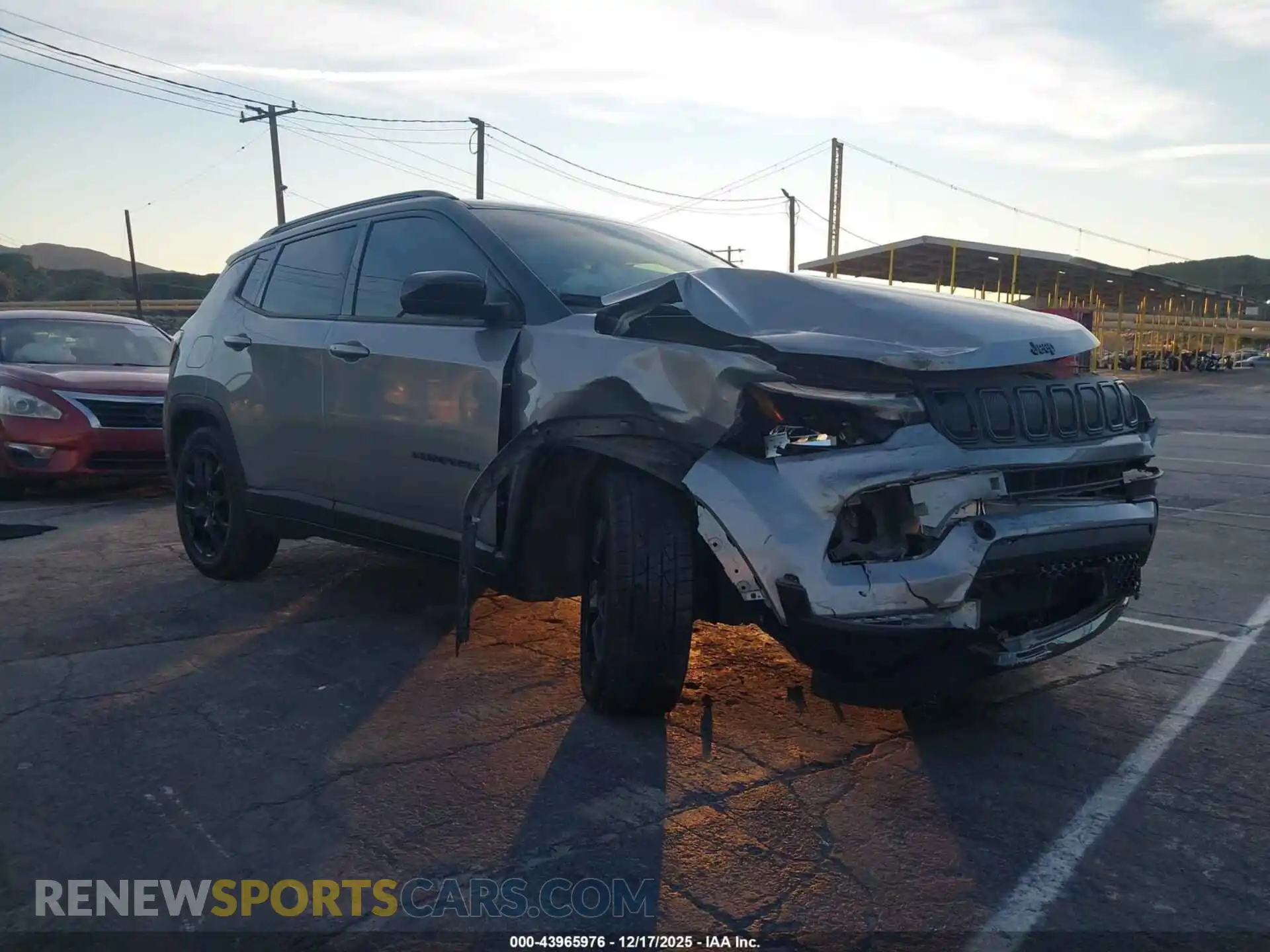 1 Photograph of a damaged car 3C4NJCBB8NT225523 JEEP COMPASS 2022