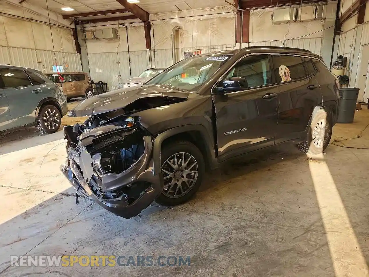 1 Photograph of a damaged car 3C4NJCBB9NT149228 JEEP COMPASS 2022